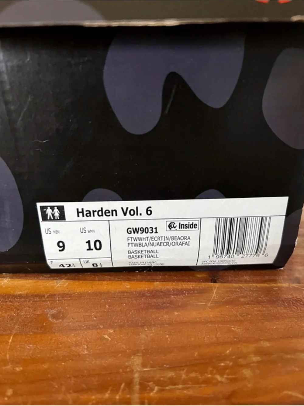 adidas Harden v6 men’s 9
